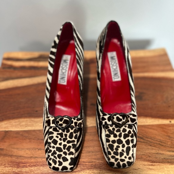 Moschino Pony style calfskin mid heel - Picture 6 of 10